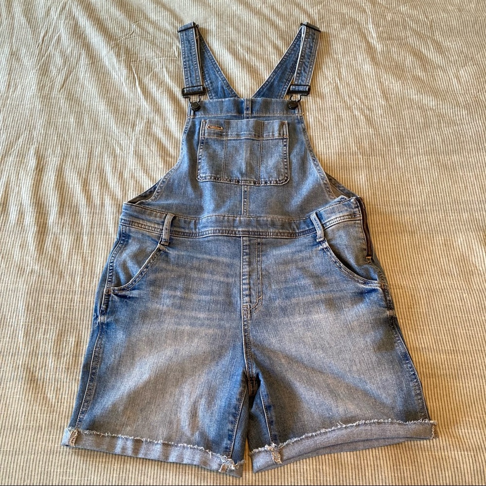 Denim Overall Shorts